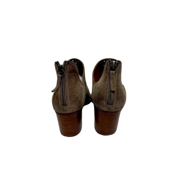 Sofft Metallic Perforated Leather Ankle Slip On Boots Comfort Shoes Booties Sz 7 - Picture 4 of 14